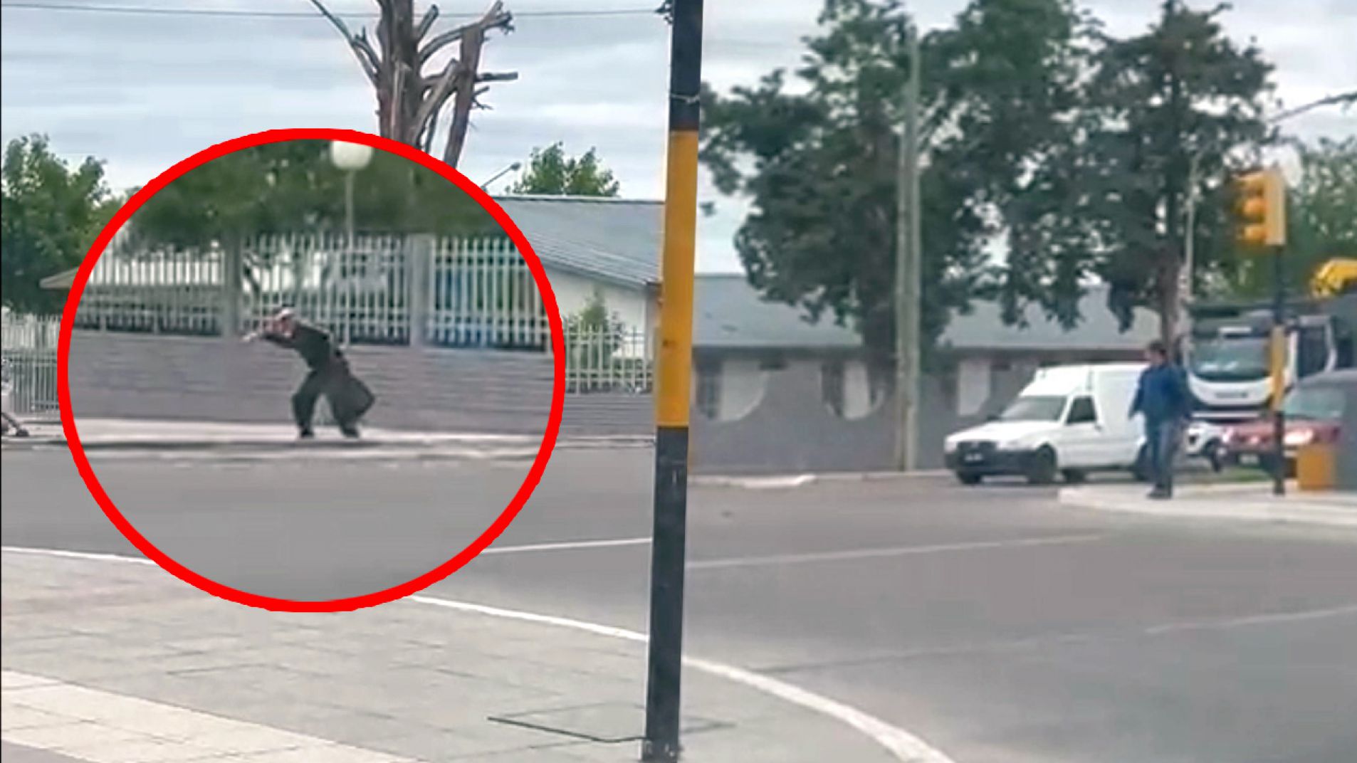 La agresión ocurrió este martes cerca del mediodía.